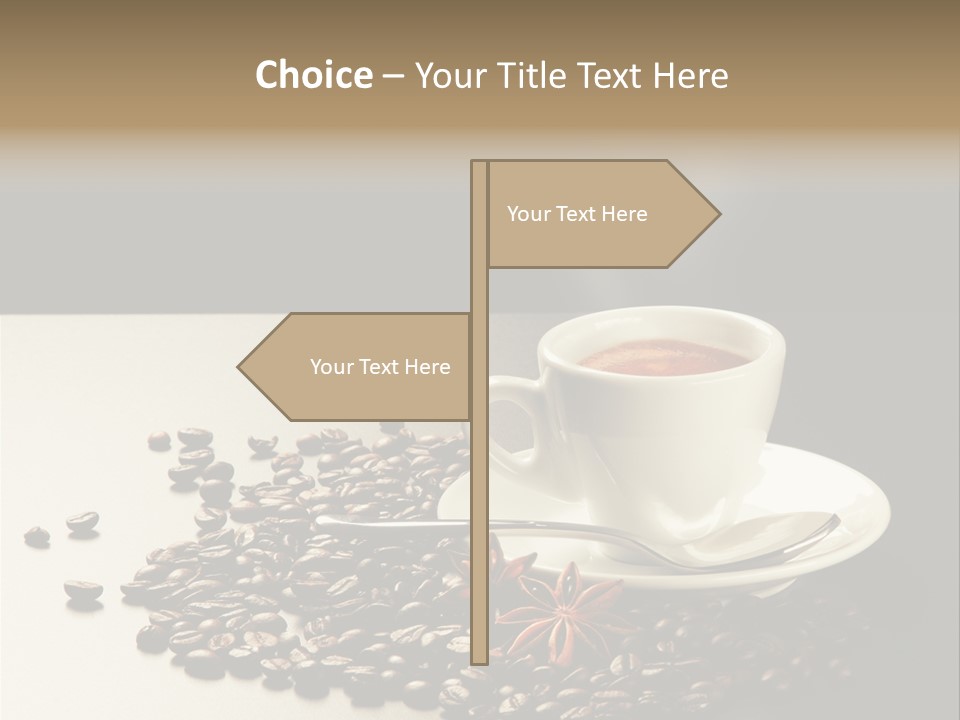 Moderno Sfondo Chicchi PowerPoint Template