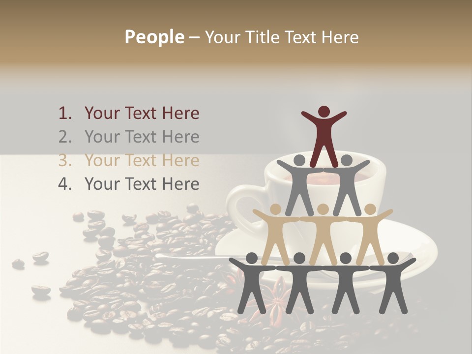 Moderno Sfondo Chicchi PowerPoint Template