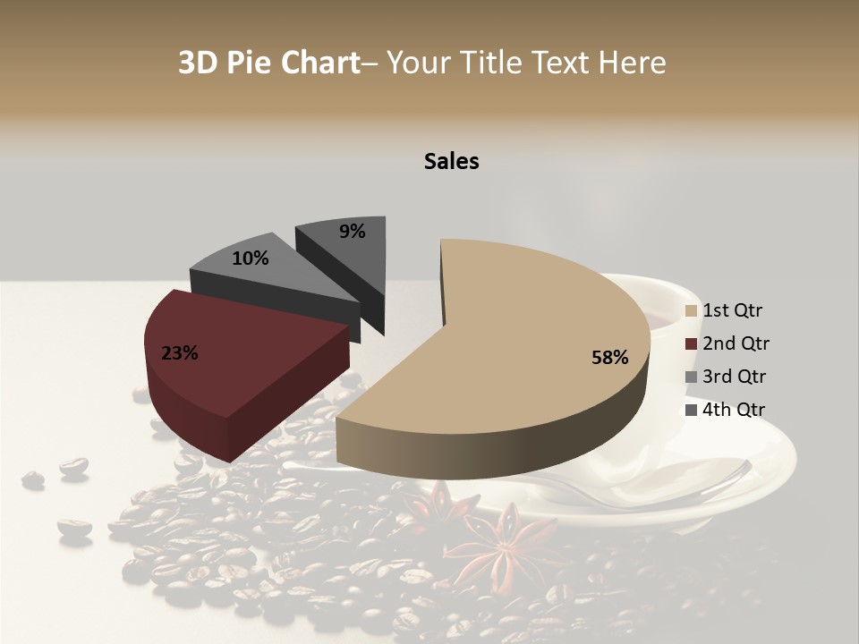 Moderno Sfondo Chicchi PowerPoint Template