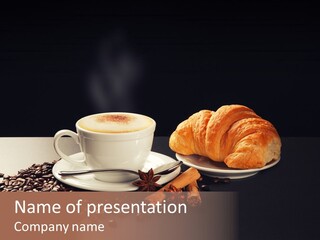 Croissant Dolcetto Arabica PowerPoint Template