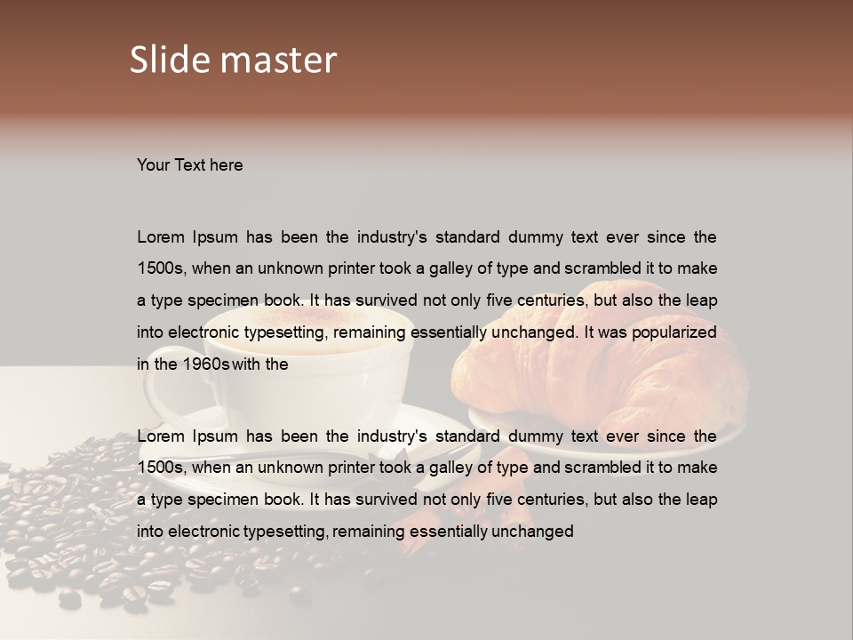 Croissant Dolcetto Arabica PowerPoint Template