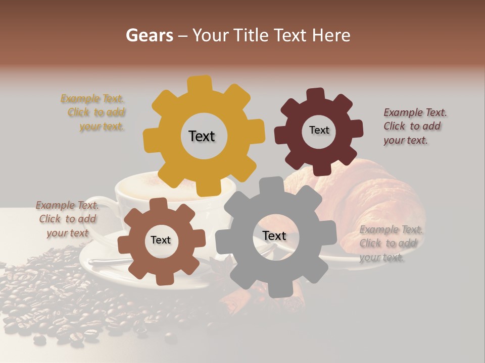 Croissant Dolcetto Arabica PowerPoint Template