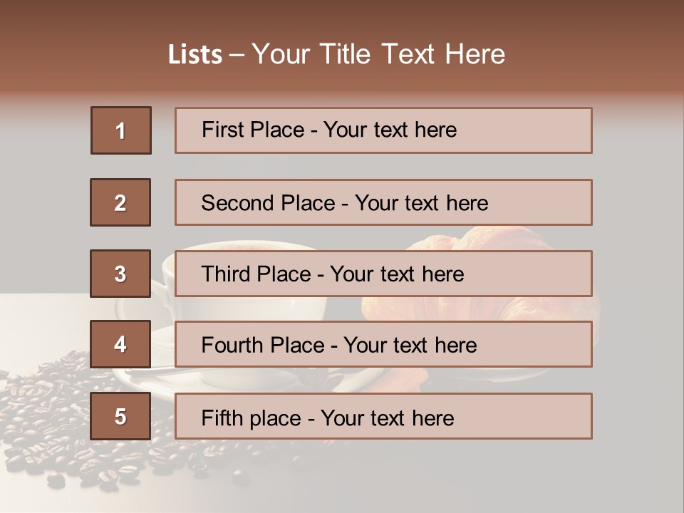 Croissant Dolcetto Arabica PowerPoint Template