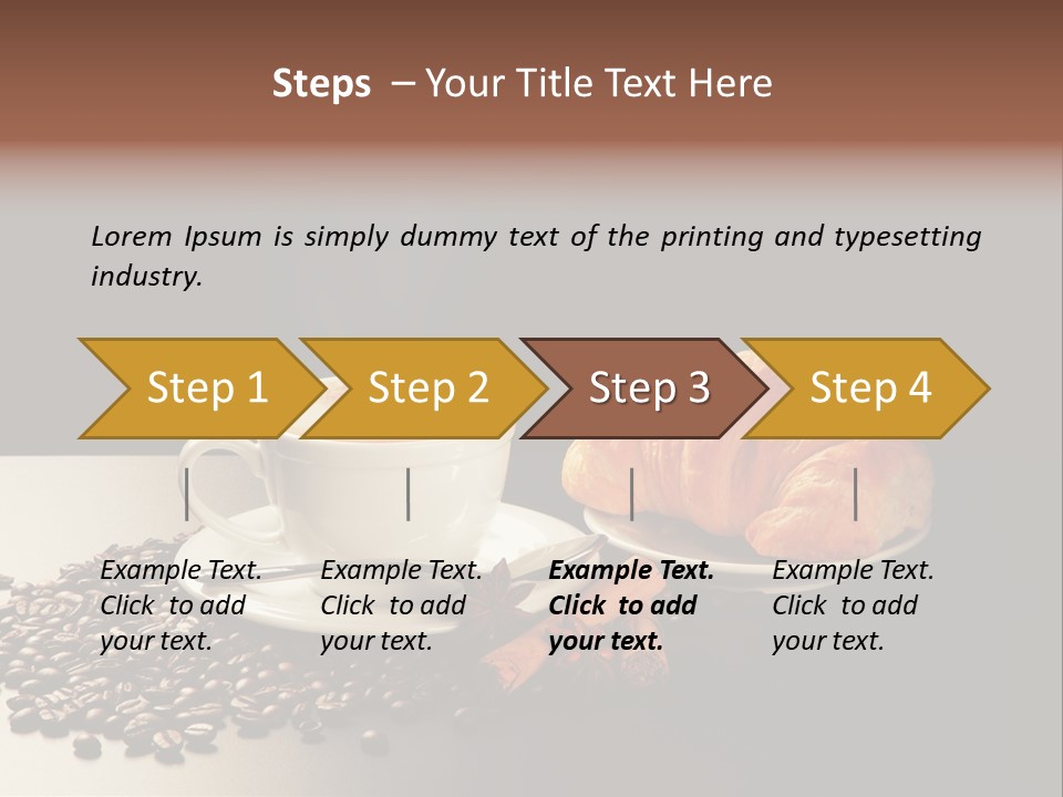 Croissant Dolcetto Arabica PowerPoint Template