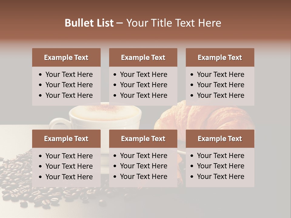 Croissant Dolcetto Arabica PowerPoint Template