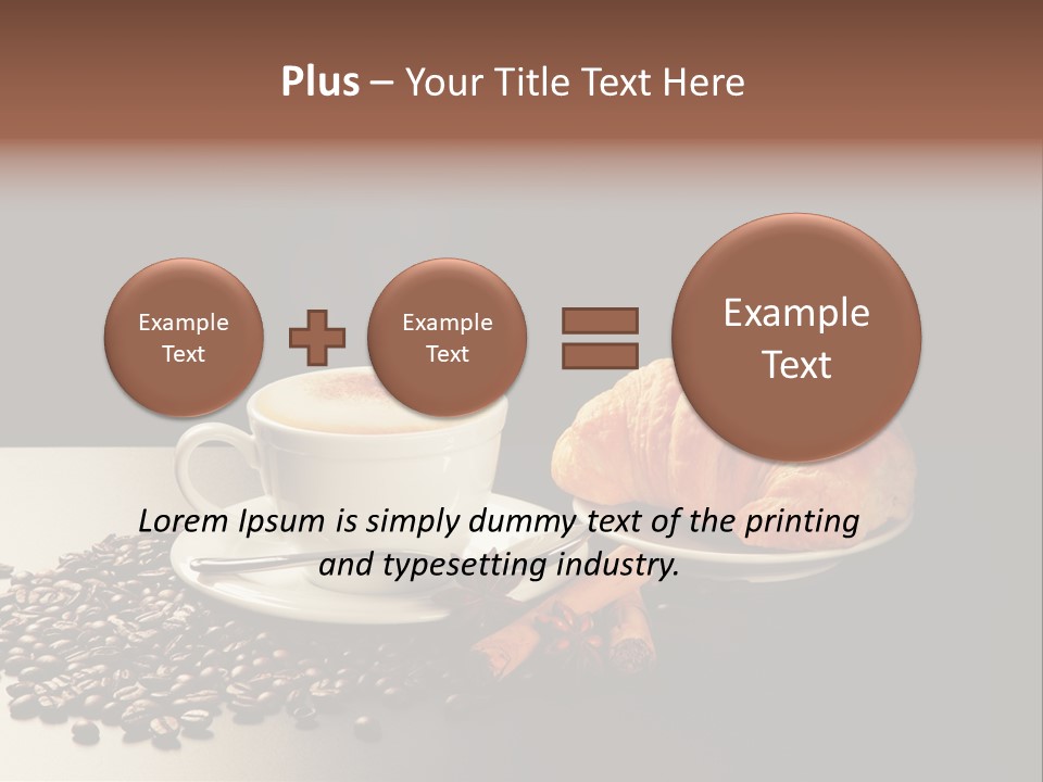 Croissant Dolcetto Arabica PowerPoint Template