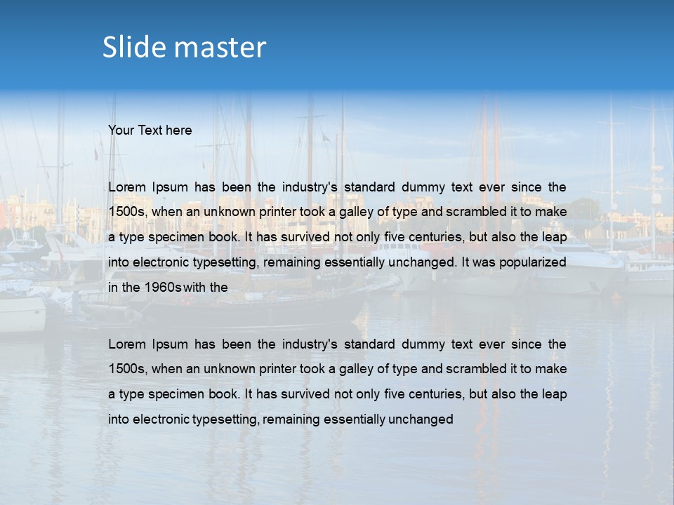 Rest Cruise Silence PowerPoint Template