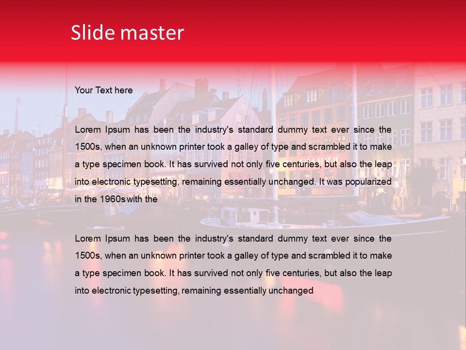 Denmark Europe Urban PowerPoint Template