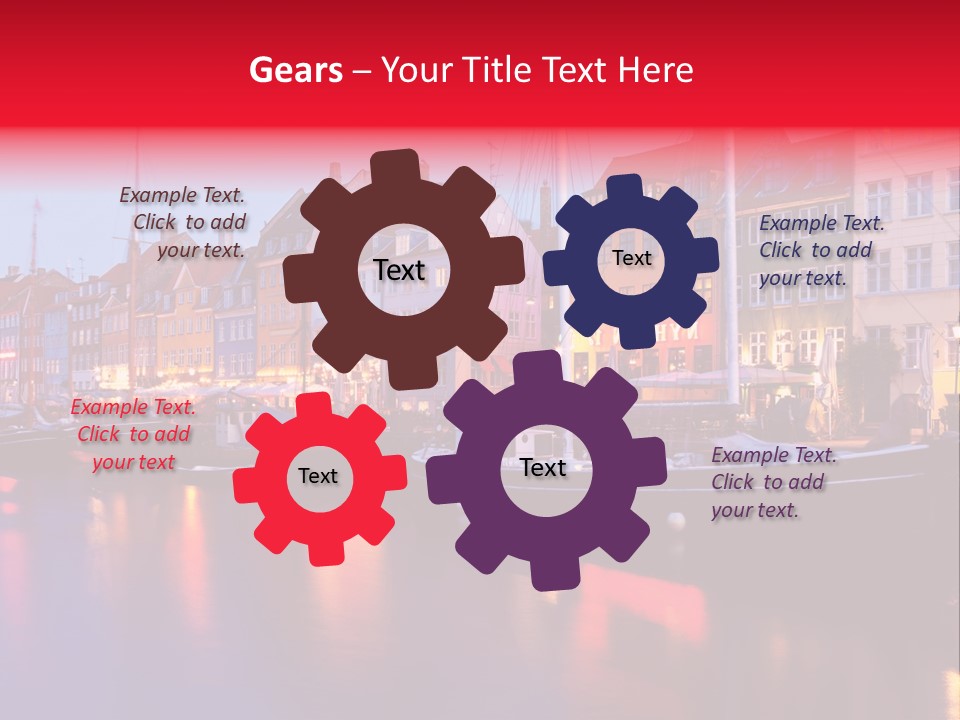 Denmark Europe Urban PowerPoint Template