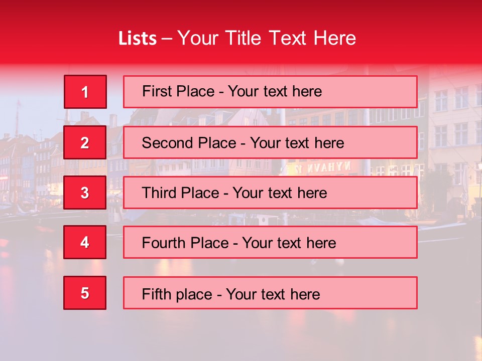 Denmark Europe Urban PowerPoint Template