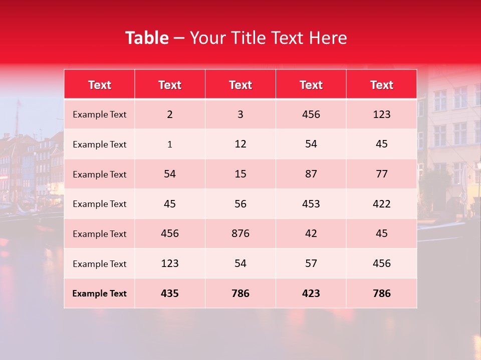 Denmark Europe Urban PowerPoint Template