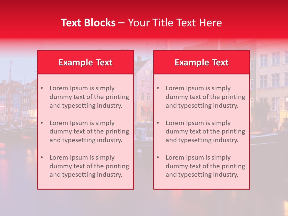 Denmark Europe Urban PowerPoint Template