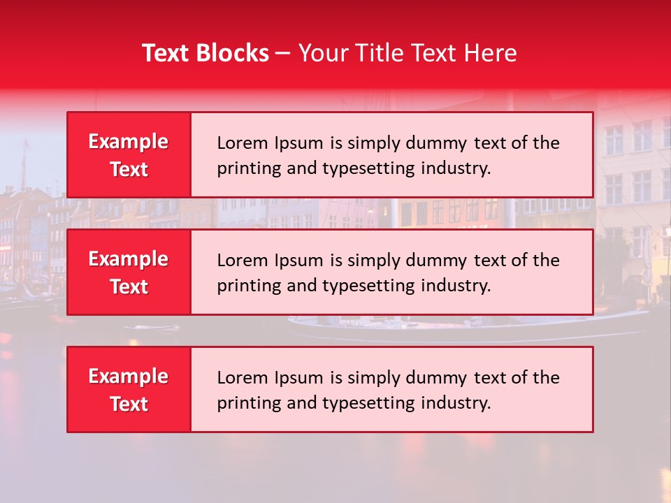Denmark Europe Urban PowerPoint Template