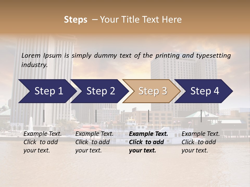 Mississippi Landscape Ship PowerPoint Template