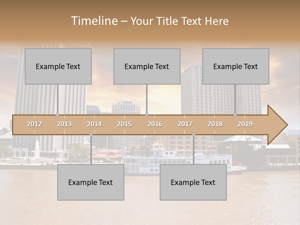 Mississippi Landscape Ship PowerPoint Template