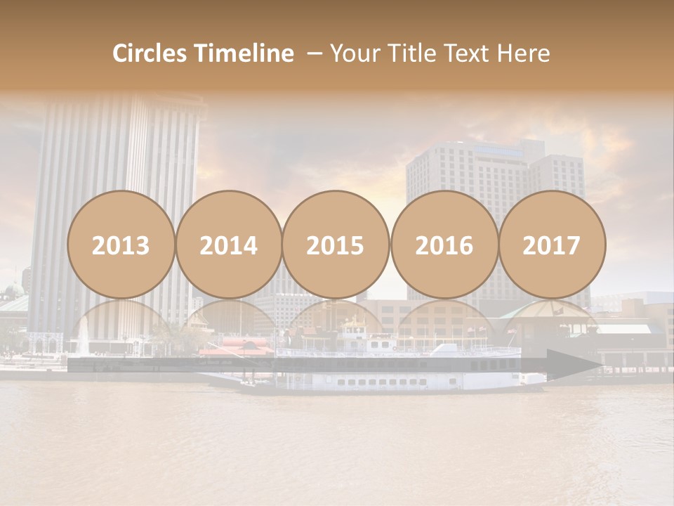 Mississippi Landscape Ship PowerPoint Template