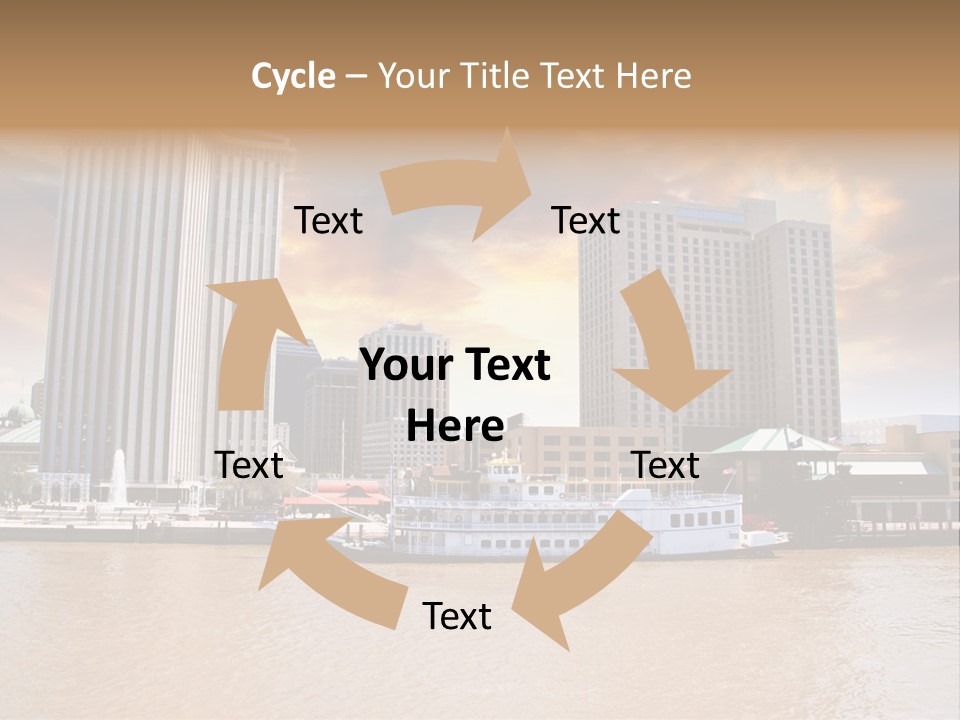 Mississippi Landscape Ship PowerPoint Template