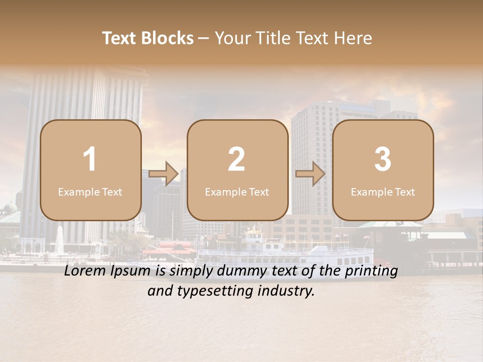 Mississippi Landscape Ship PowerPoint Template