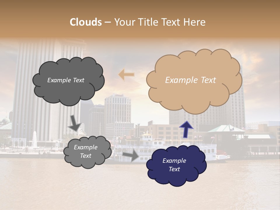 Mississippi Landscape Ship PowerPoint Template