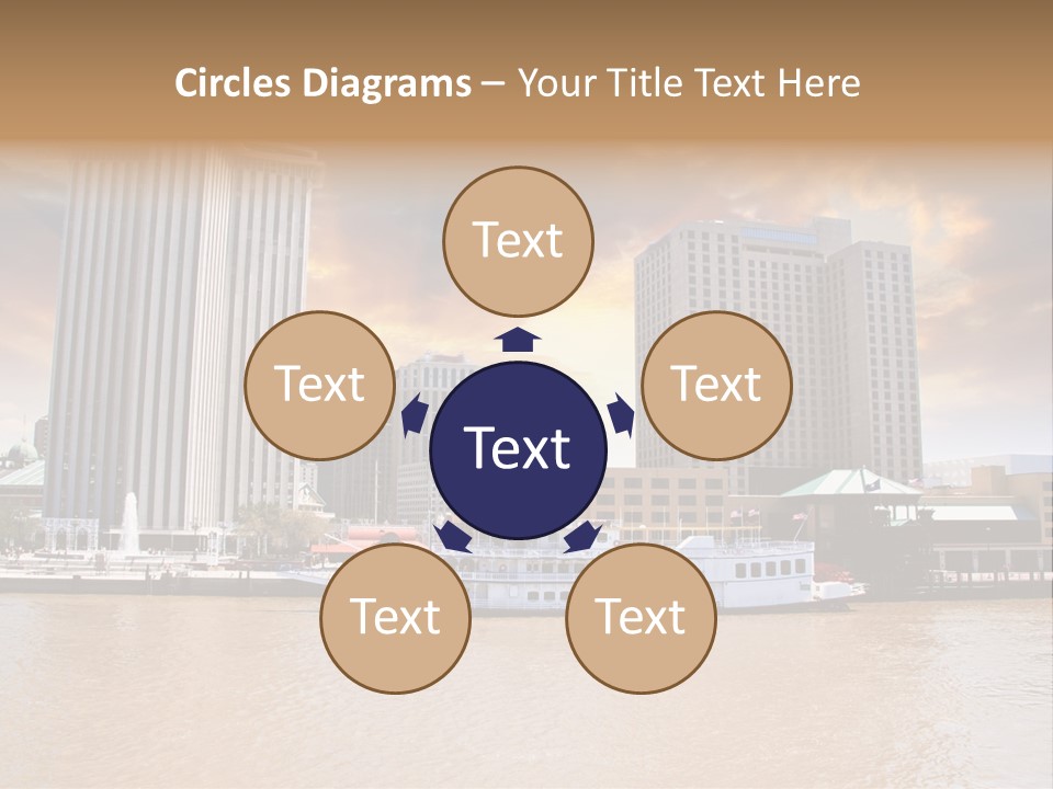 Mississippi Landscape Ship PowerPoint Template