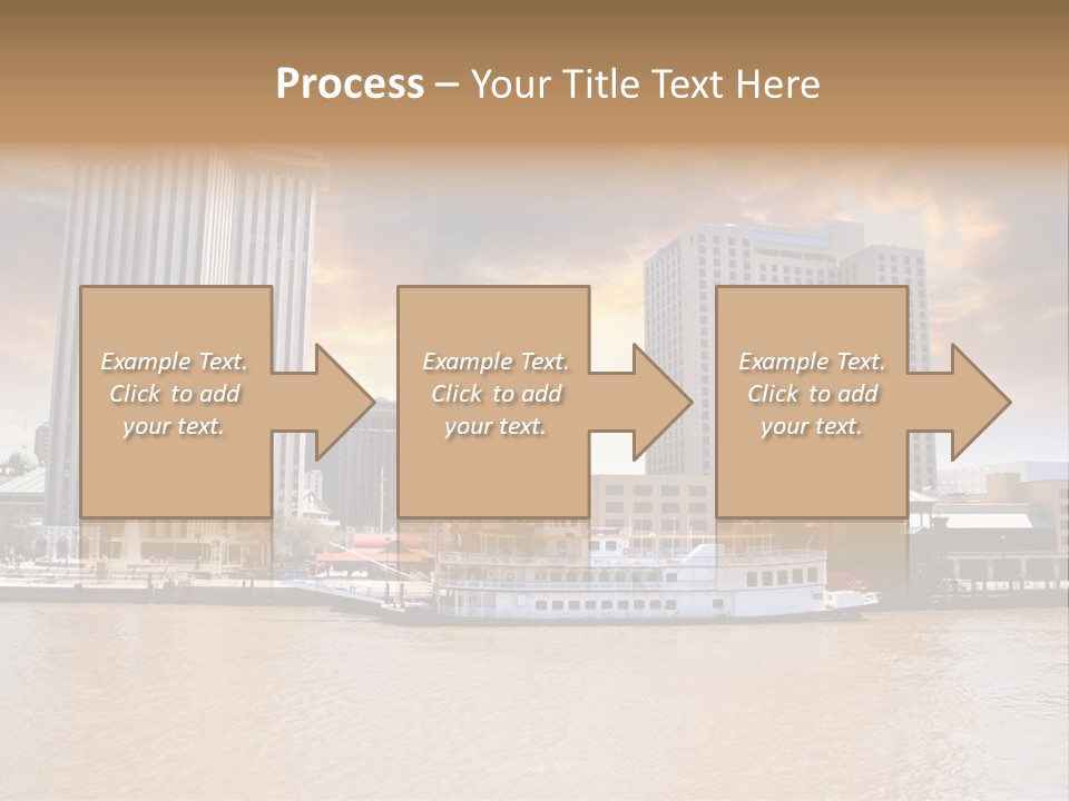 Mississippi Landscape Ship PowerPoint Template