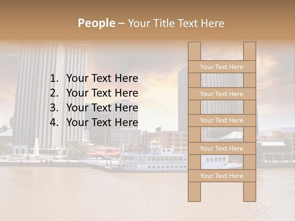 Mississippi Landscape Ship PowerPoint Template