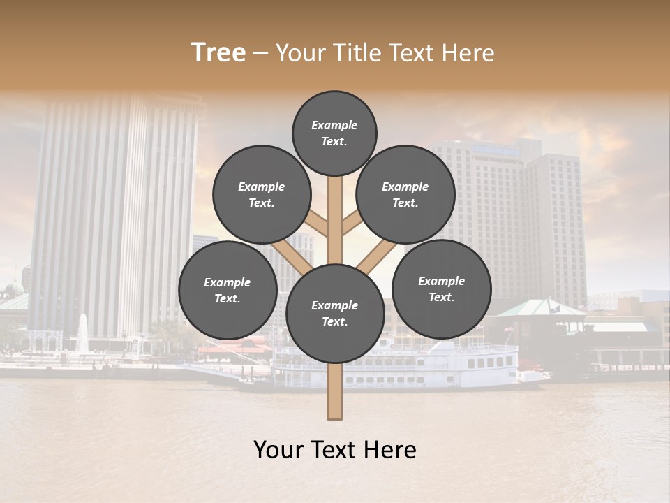 Mississippi Landscape Ship PowerPoint Template