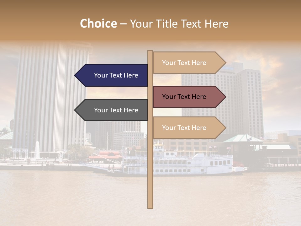 Mississippi Landscape Ship PowerPoint Template