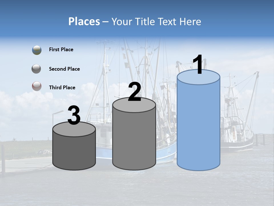 Urlaub Nordsee Landschaft PowerPoint Template