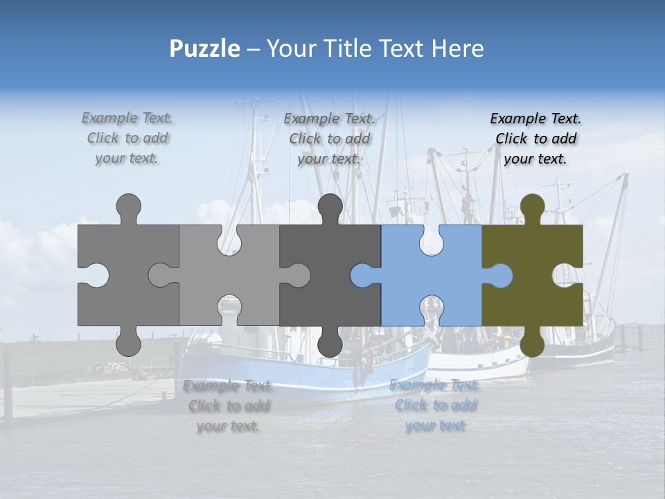 Urlaub Nordsee Landschaft PowerPoint Template