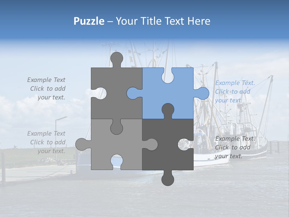 Urlaub Nordsee Landschaft PowerPoint Template