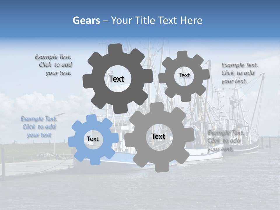 Urlaub Nordsee Landschaft PowerPoint Template