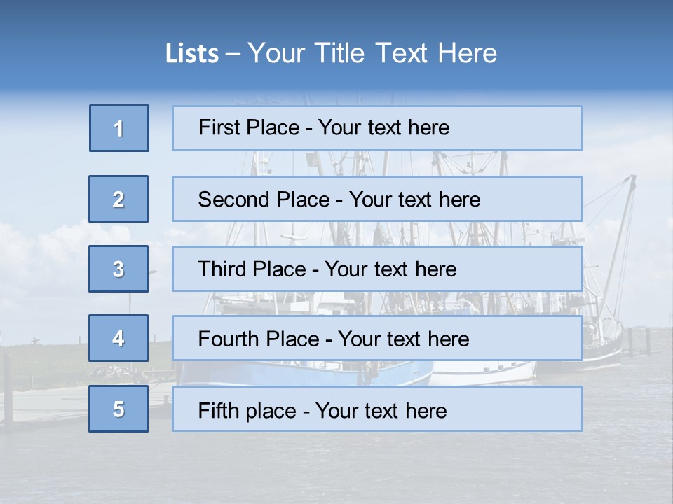 Urlaub Nordsee Landschaft PowerPoint Template
