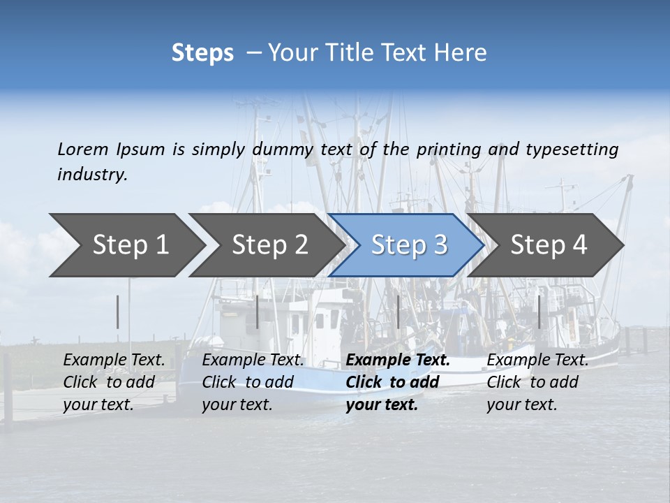 Urlaub Nordsee Landschaft PowerPoint Template