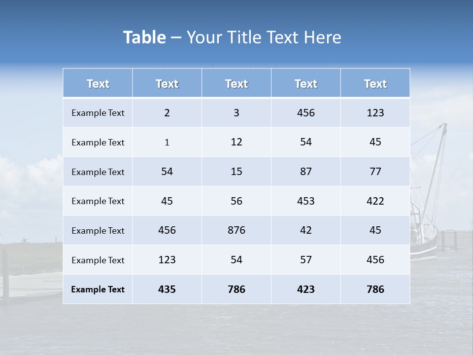 Urlaub Nordsee Landschaft PowerPoint Template