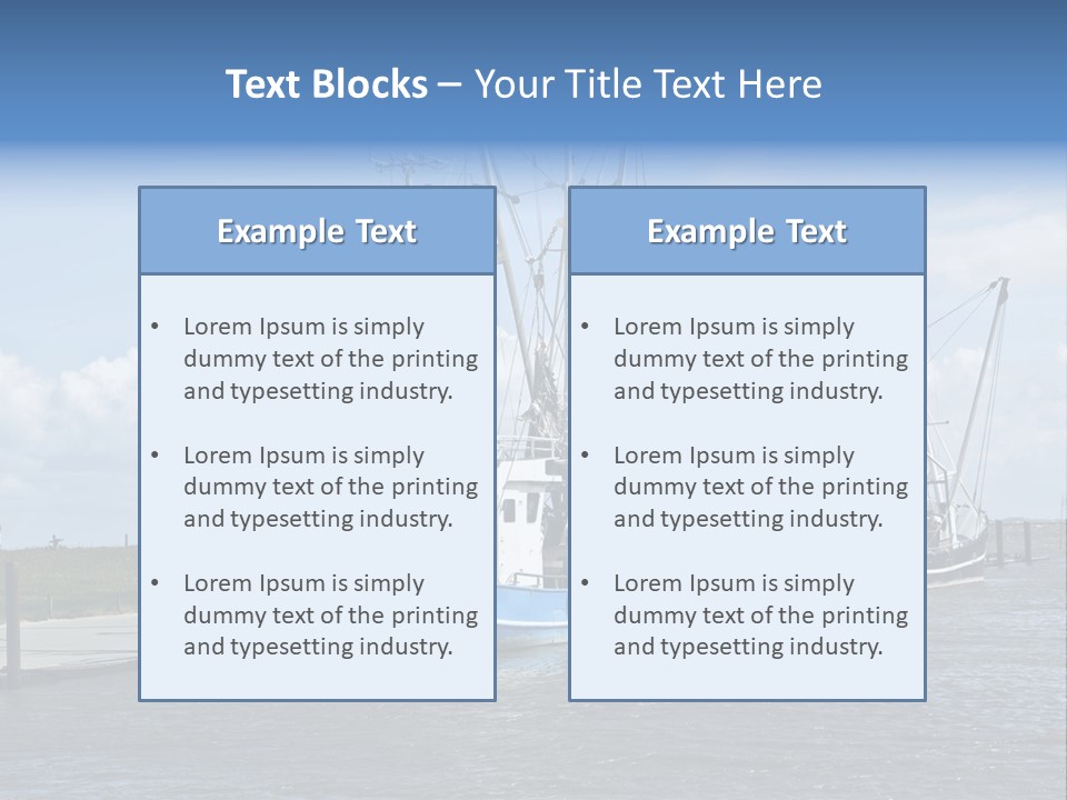 Urlaub Nordsee Landschaft PowerPoint Template