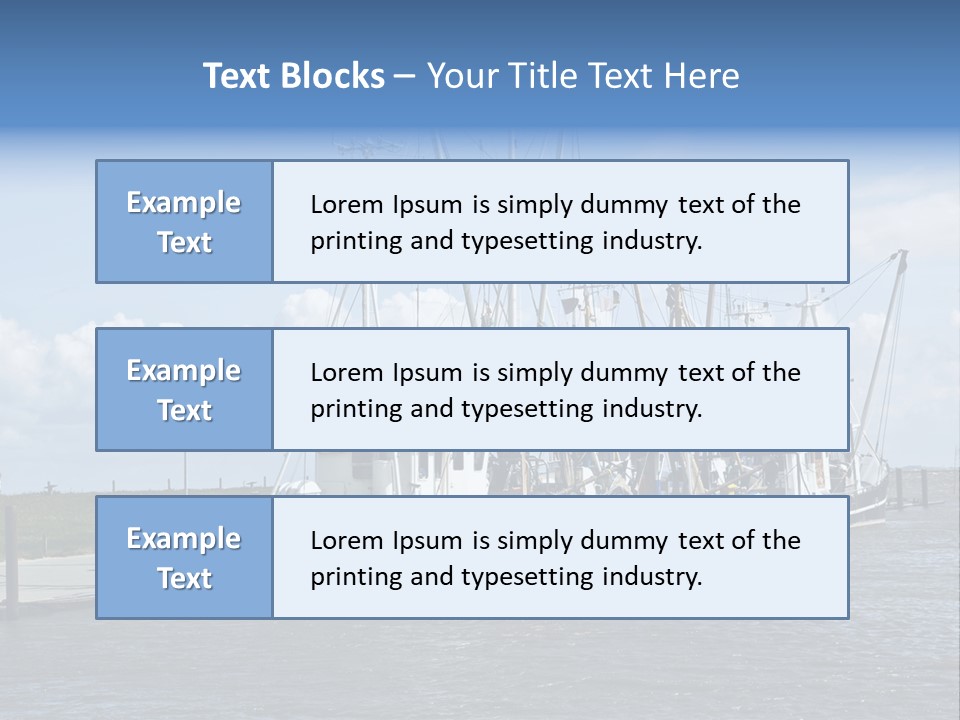 Urlaub Nordsee Landschaft PowerPoint Template