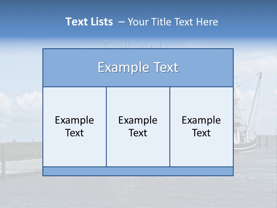Urlaub Nordsee Landschaft PowerPoint Template