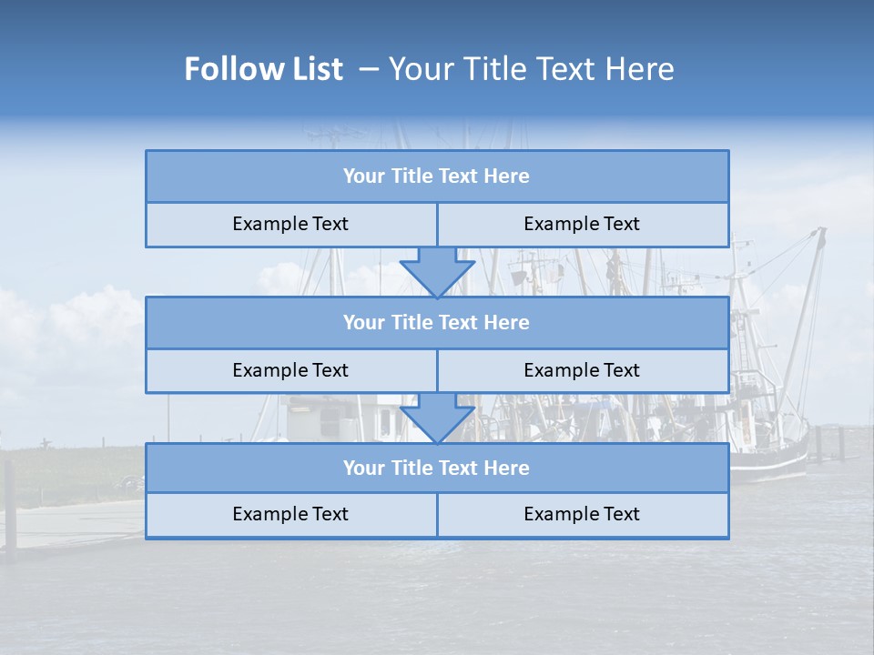 Urlaub Nordsee Landschaft PowerPoint Template