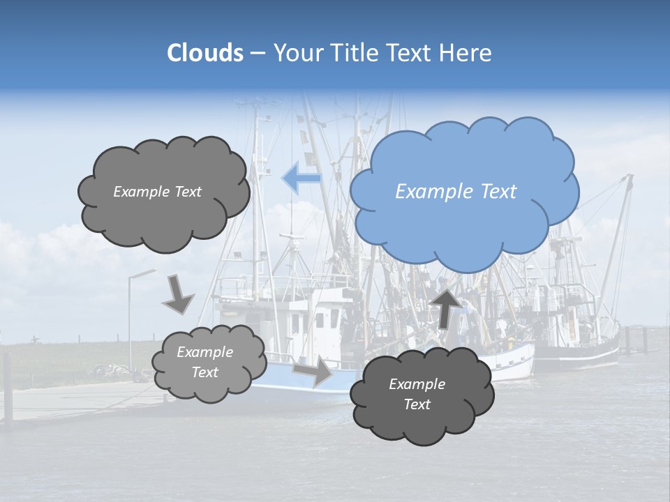 Urlaub Nordsee Landschaft PowerPoint Template