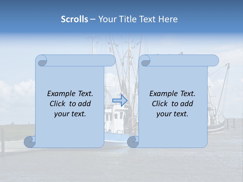 Urlaub Nordsee Landschaft PowerPoint Template