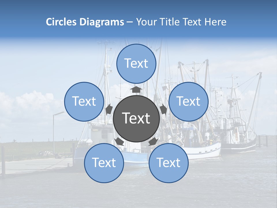 Urlaub Nordsee Landschaft PowerPoint Template