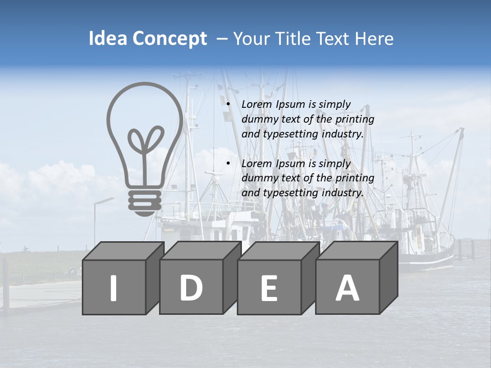 Urlaub Nordsee Landschaft PowerPoint Template