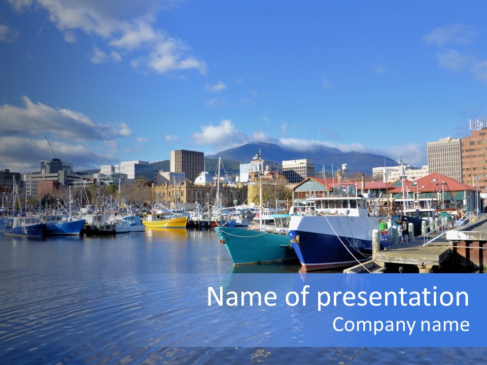 Bay Cold Tasmania PowerPoint Template