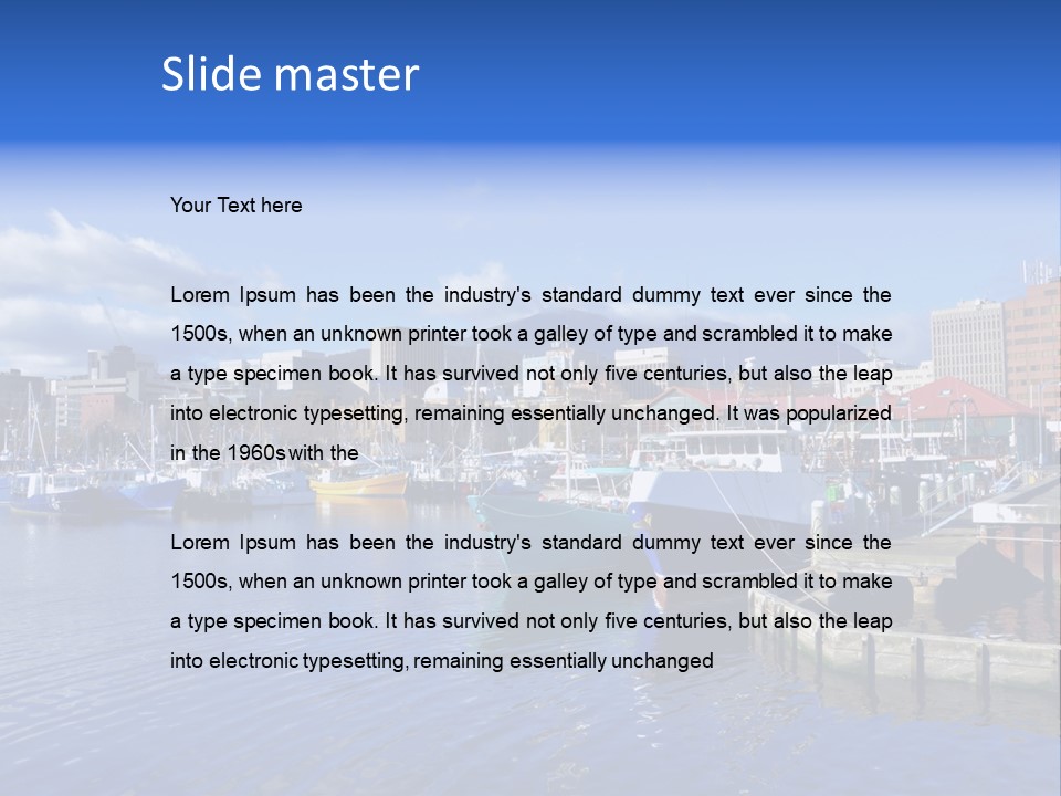 Bay Cold Tasmania PowerPoint Template