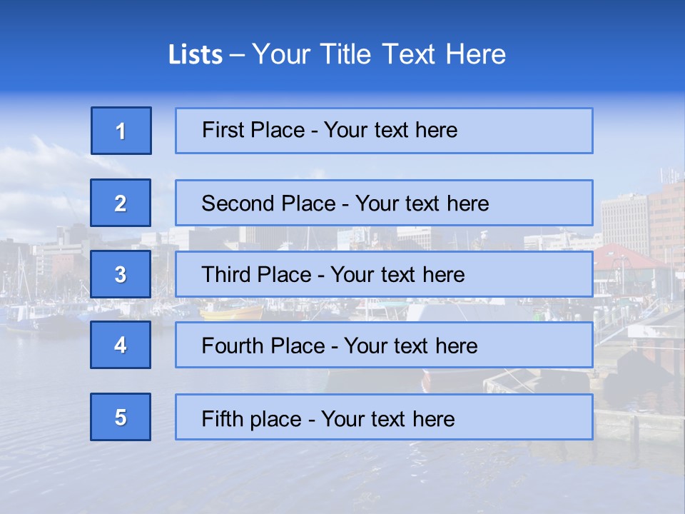 Bay Cold Tasmania PowerPoint Template