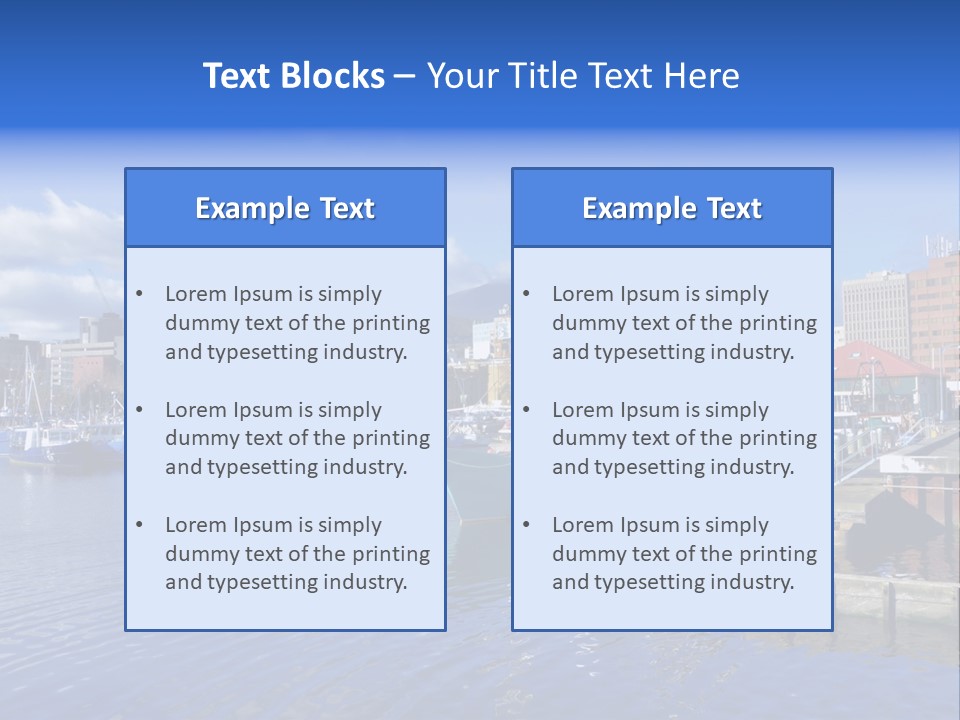Bay Cold Tasmania PowerPoint Template