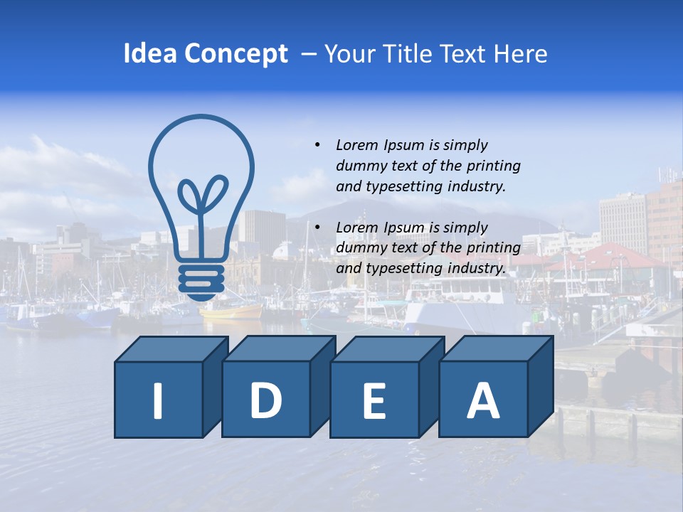 Bay Cold Tasmania PowerPoint Template