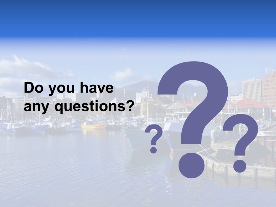 Bay Cold Tasmania PowerPoint Template