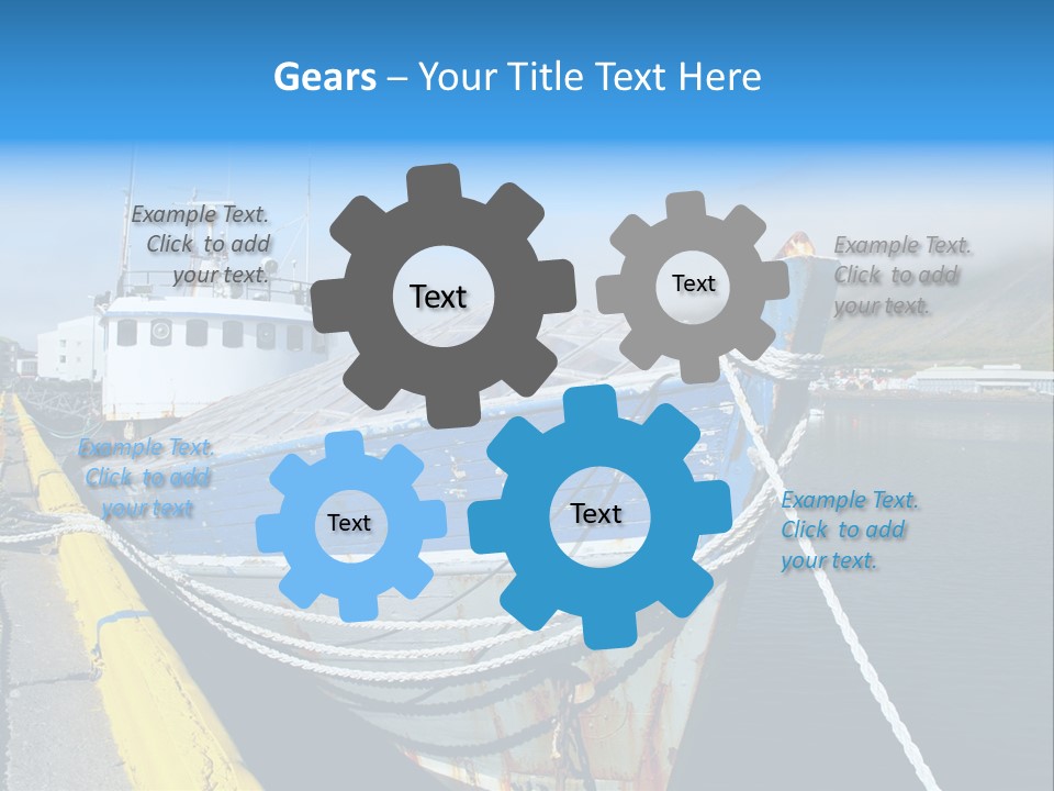 Fischerboot Schiff Wasser PowerPoint Template